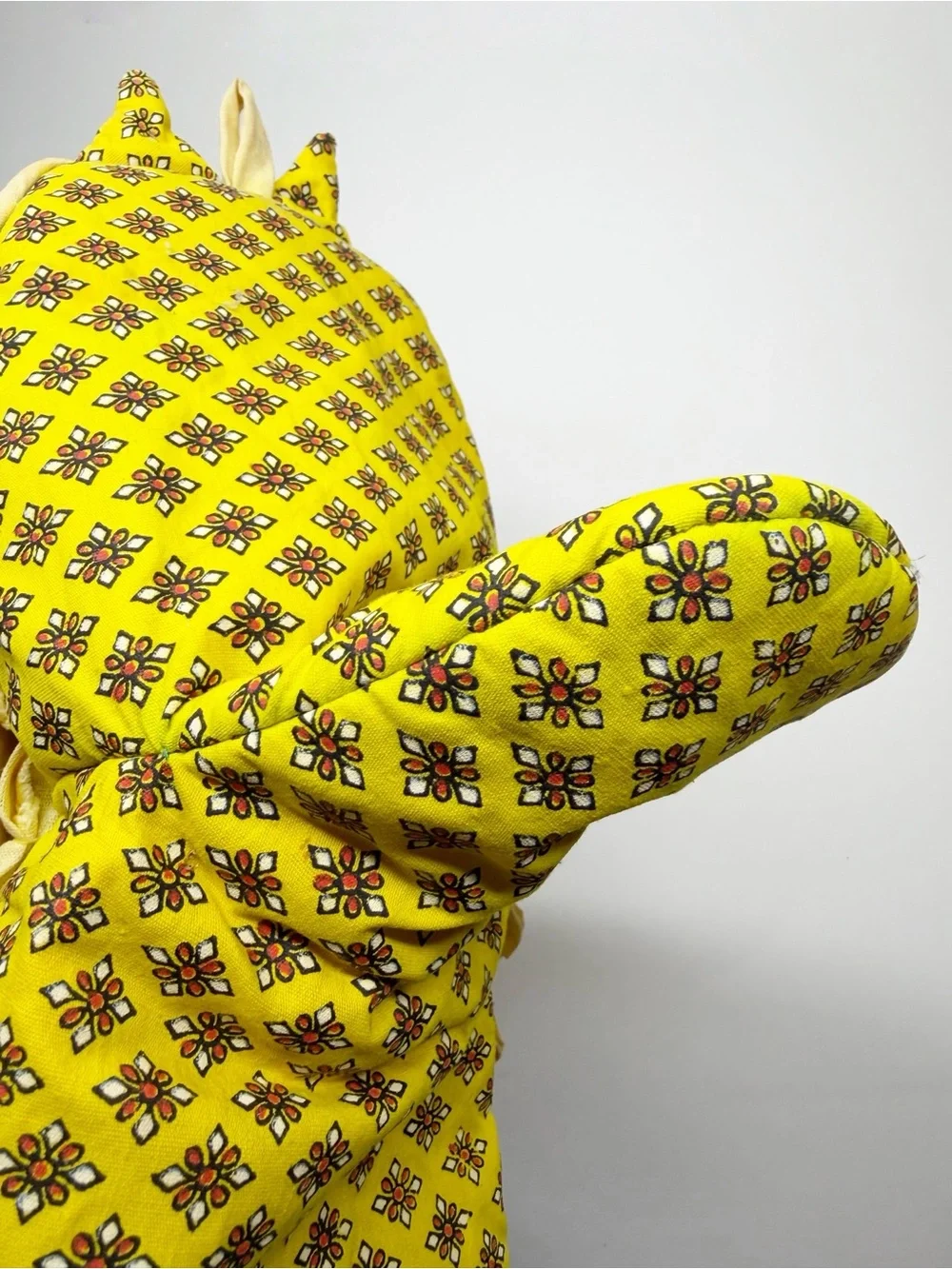 Vintage 70s 3D Owl Oven Mitt Retro Mod